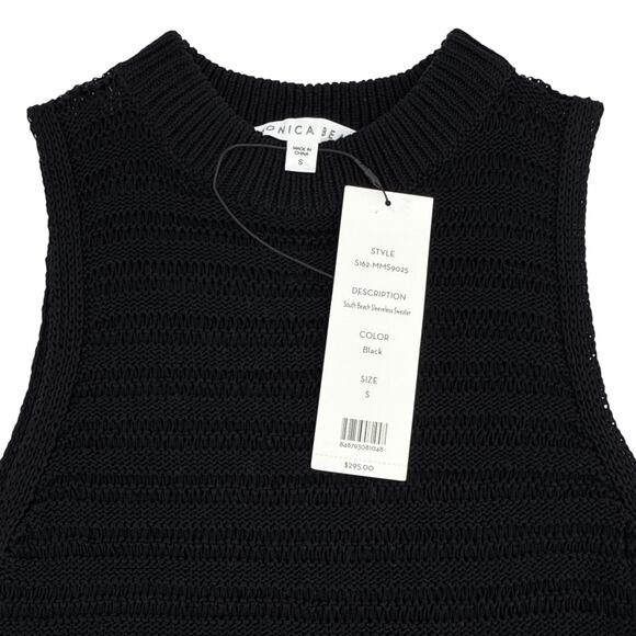 VERONICA BEARD South Beach Sleeveless Sweater in Black S - Picture 6 of 9